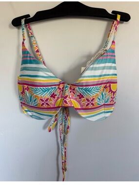 NWT Kenny Flowers The Mayakoba Underwire Bikini Top Size XL